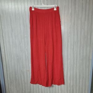 The Native One Womens Red Flowy Boho Pants Size M